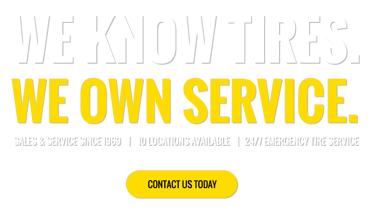 Tire service advertisement contact button